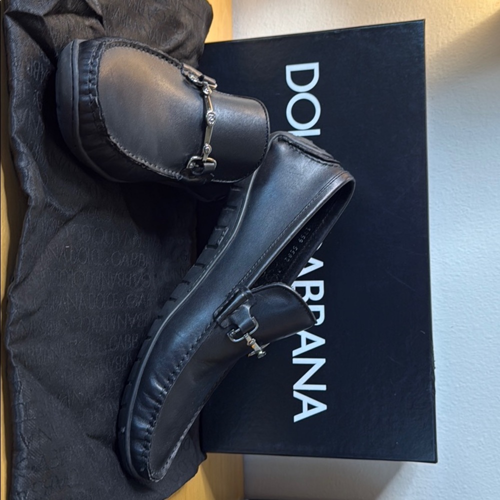 Men’s Black Dolce & Gabbana Loafers 41.5 or 8.5 US